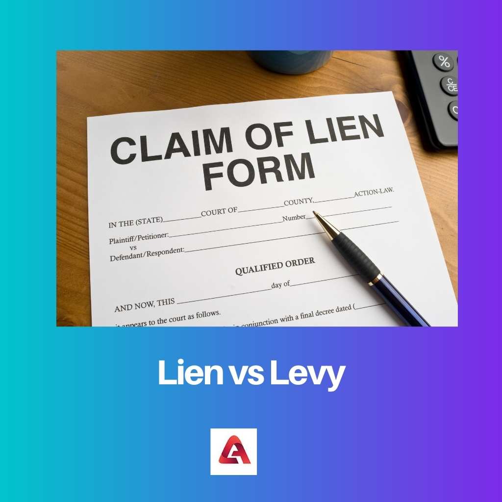 Lien vs Levy