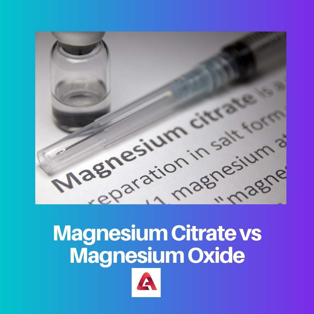 Magnesium Citrate vs Magnesium
