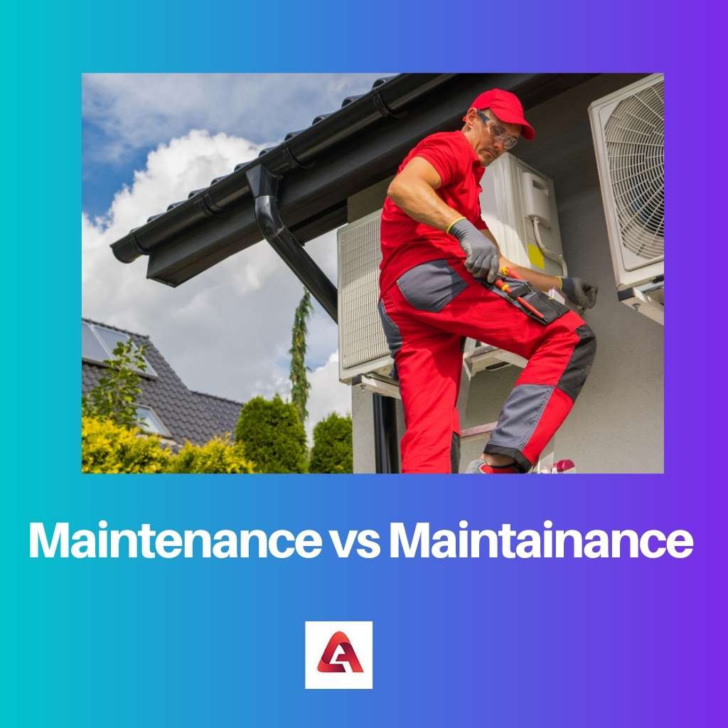 Maintenance vs Maintainance
