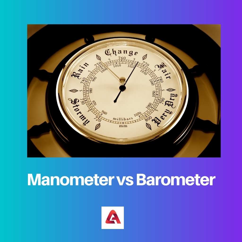 Manometer vs Barometer
