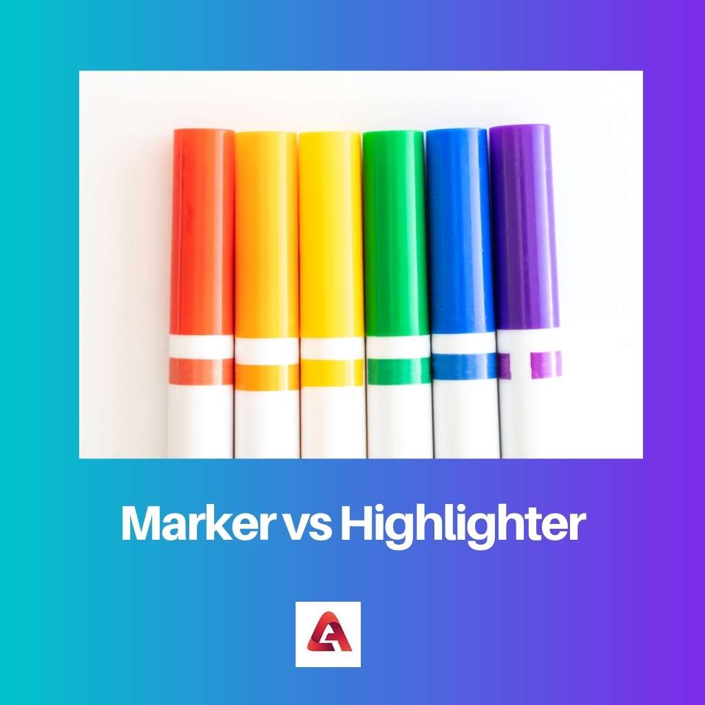 Marker vs Highlighter