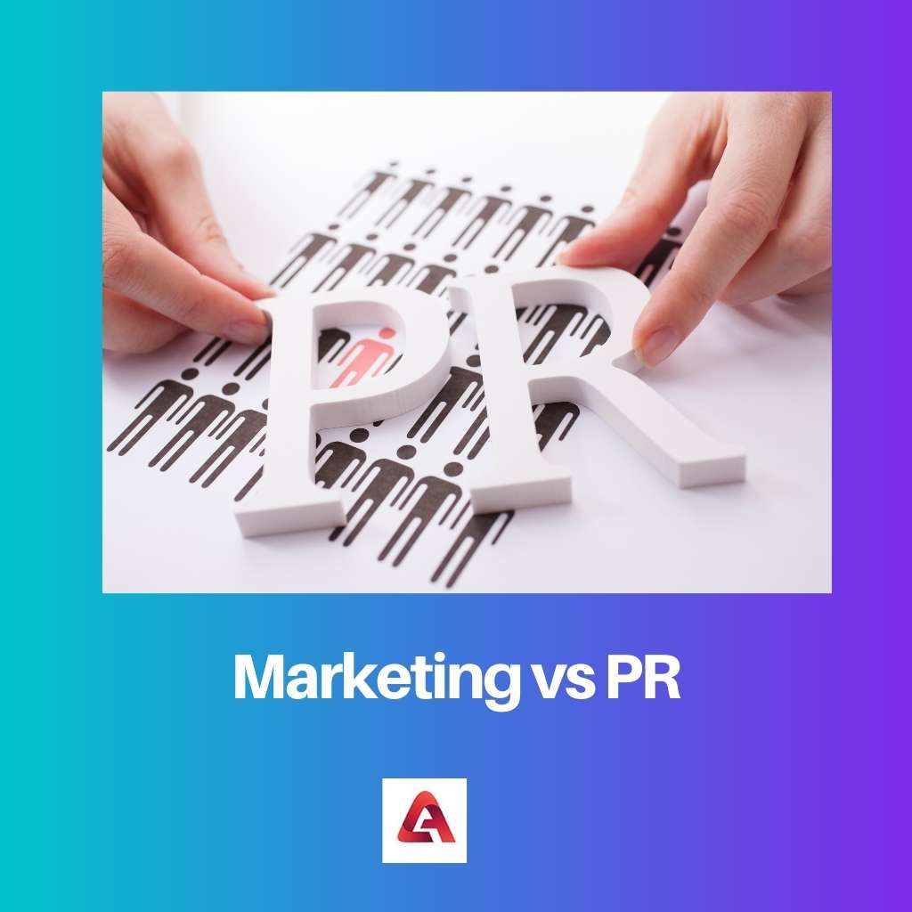 Marketing vs PR