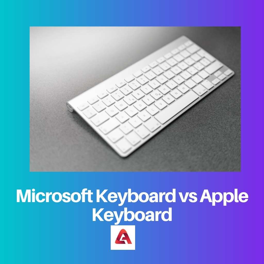 Microsoft Keyboard vs Apple Keyboard