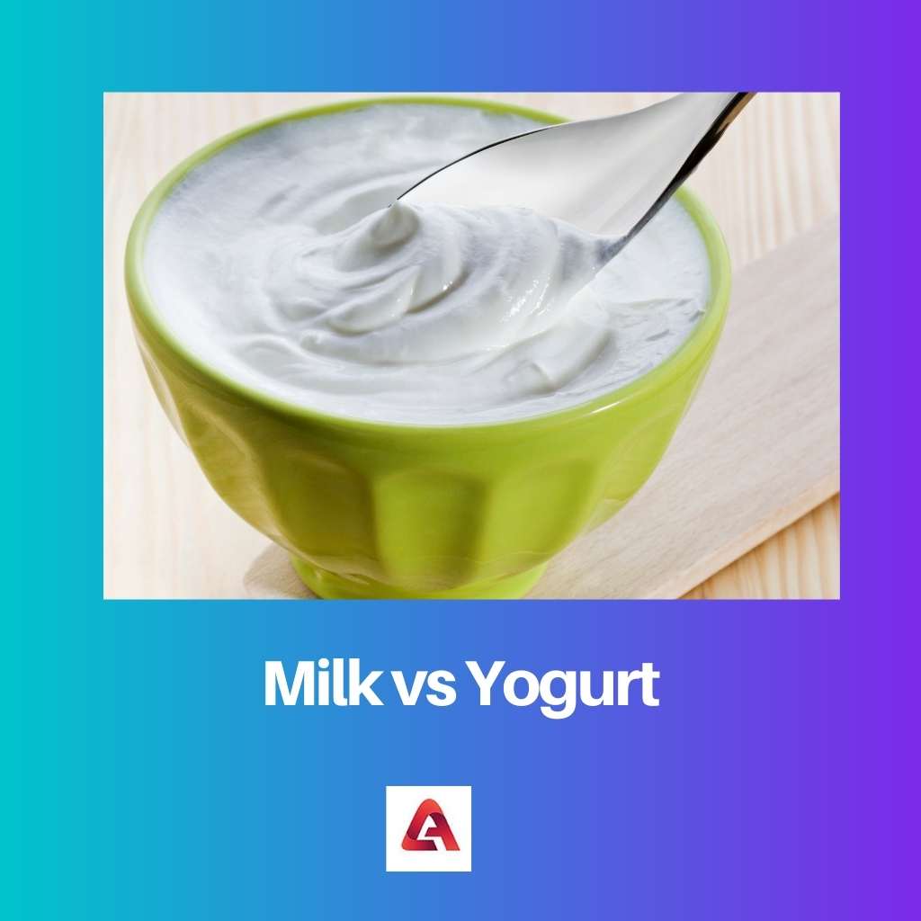 Milk vs Yogurt