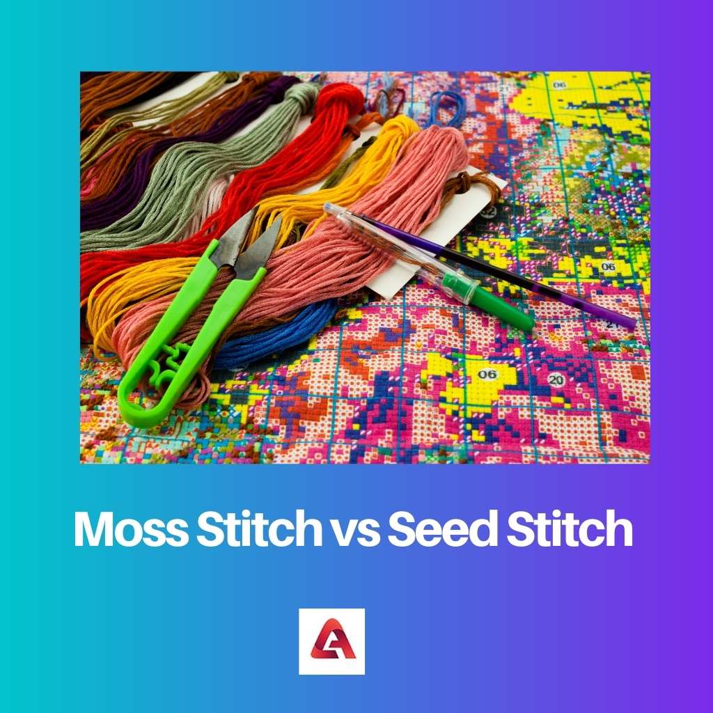 Moss Stitch vs Seed Stitch