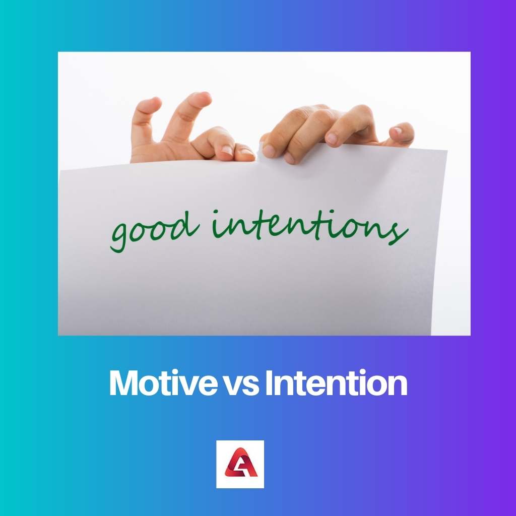 Motive vs Intention
