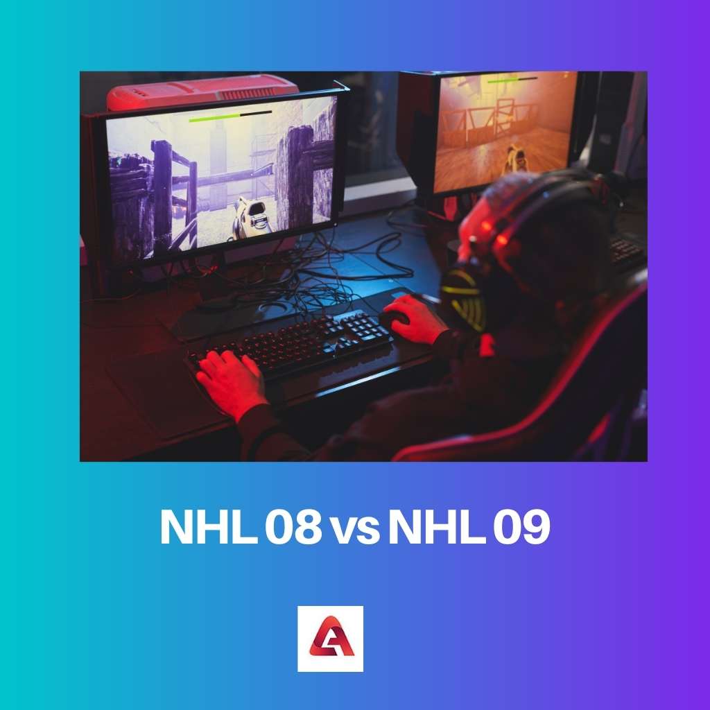 NHL 08 vs NHL 09