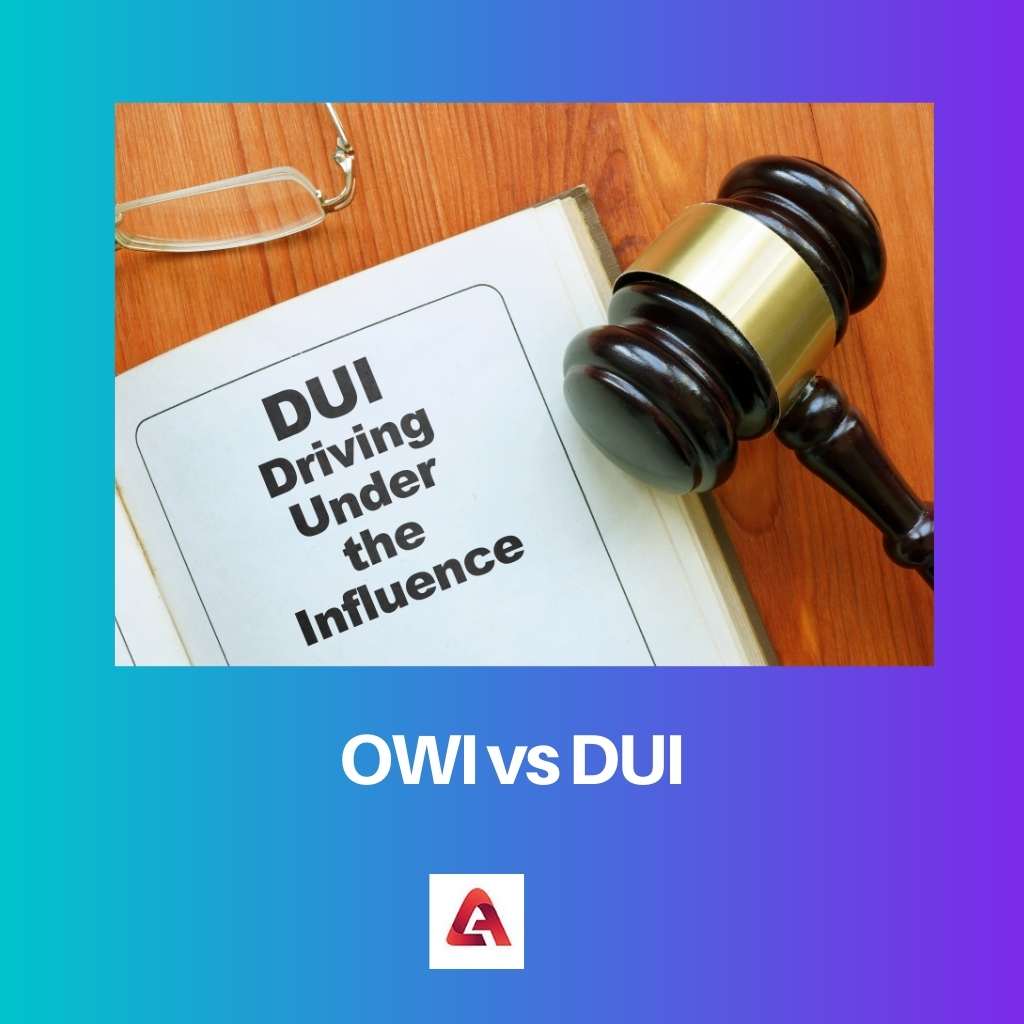 OWI vs DUI