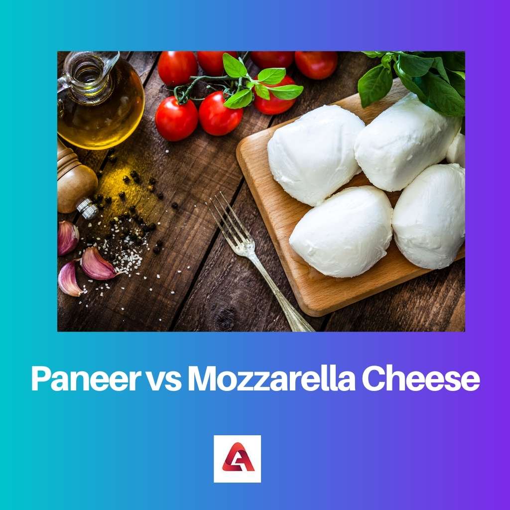 Paneer vs Mozzarella Cheese