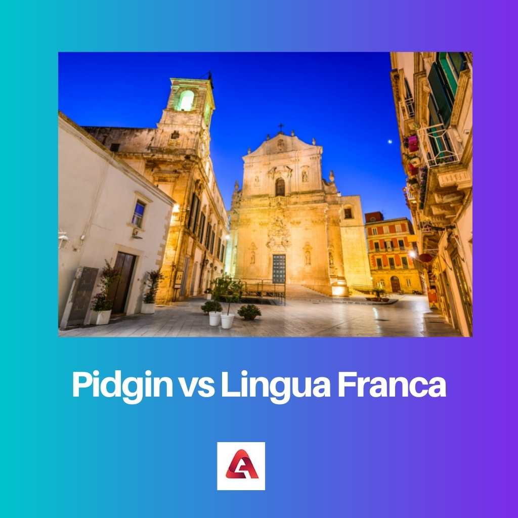Pidgin vs Lingua Franca