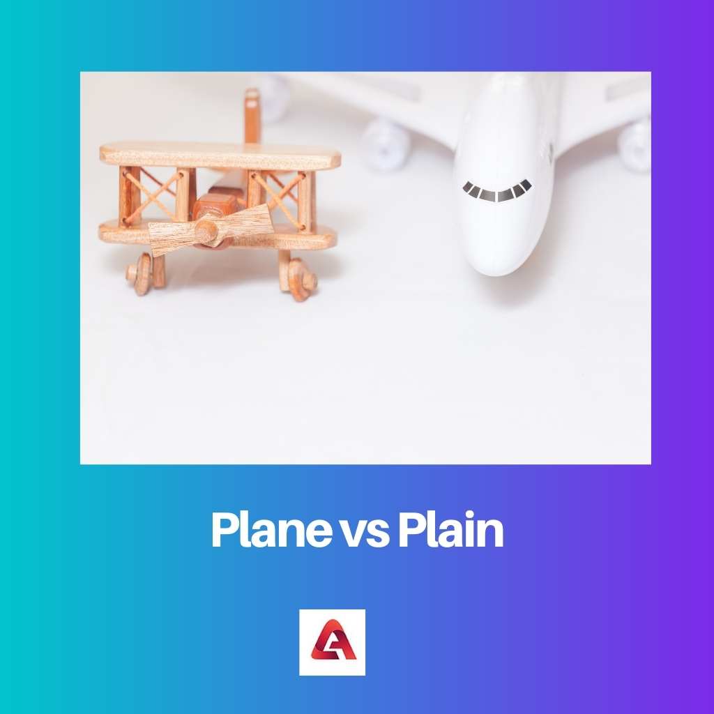 Plane vs Plain