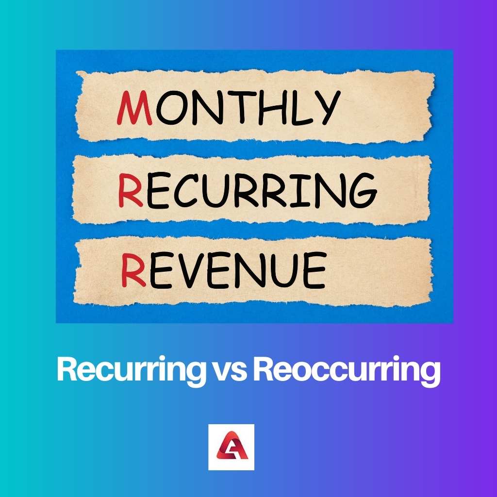 Recurring vs Reoccurring