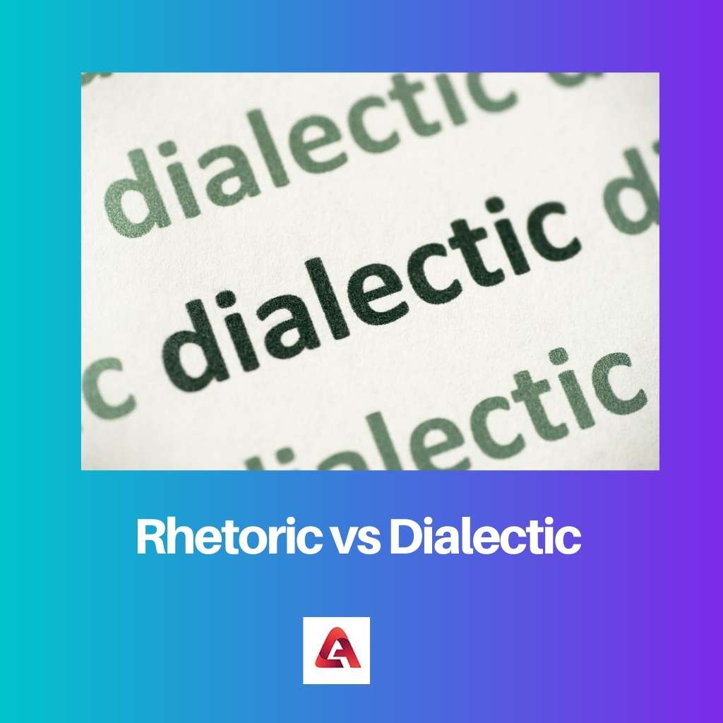 Rhetoric vs Dialectic