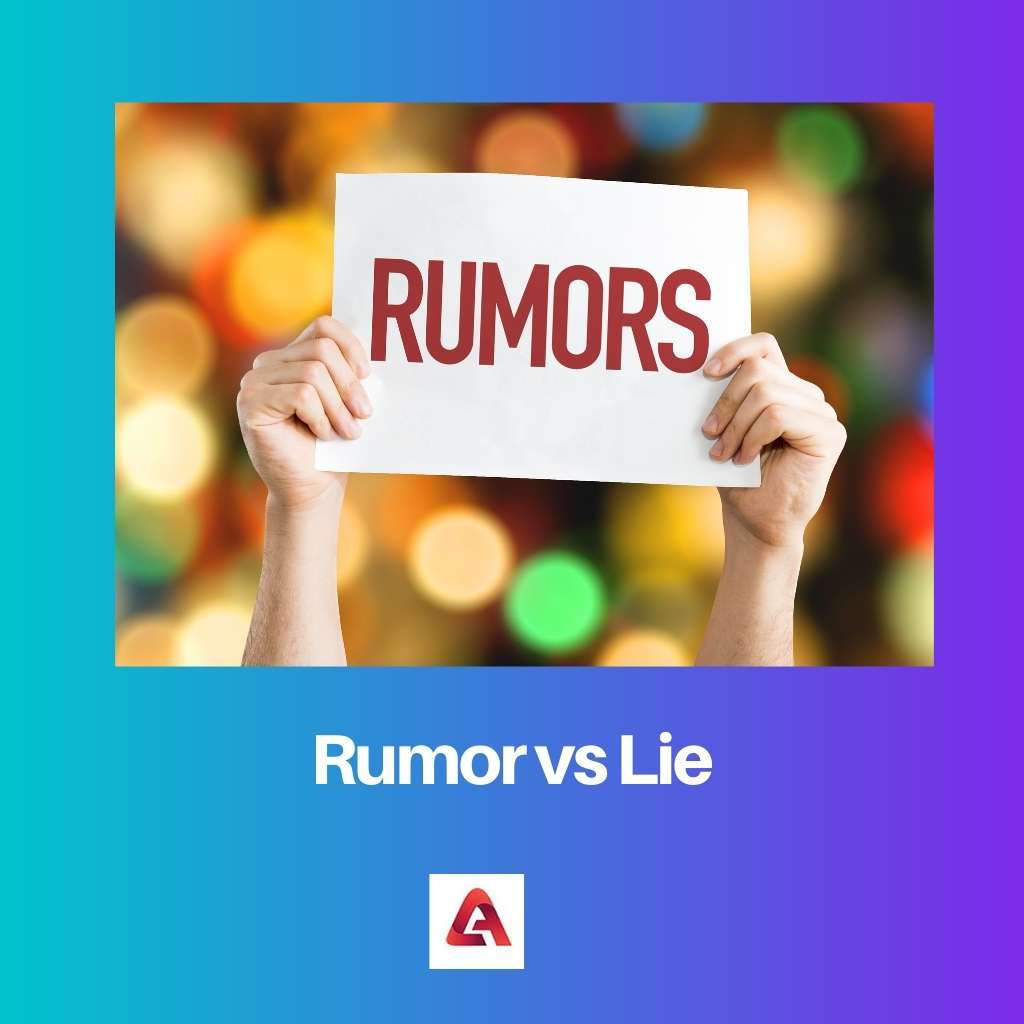 Rumor vs Lie