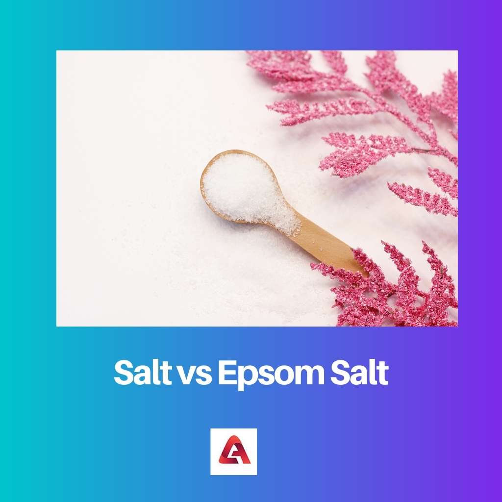 Salt vs Epsom Salt