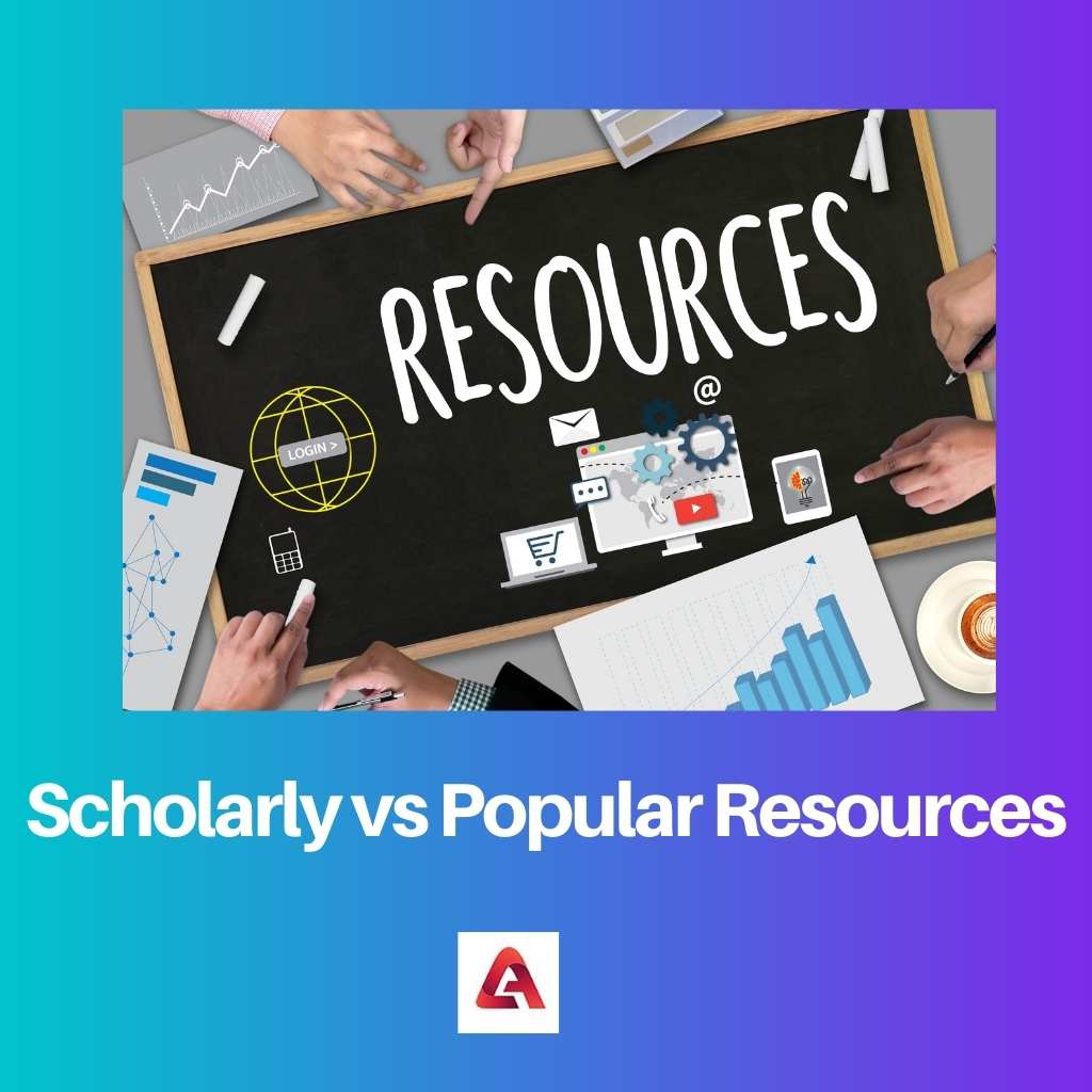 Scholarly vs Popular Resources