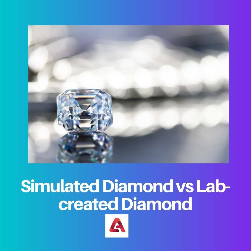 Simulated Diamond vs Lab created Diamond