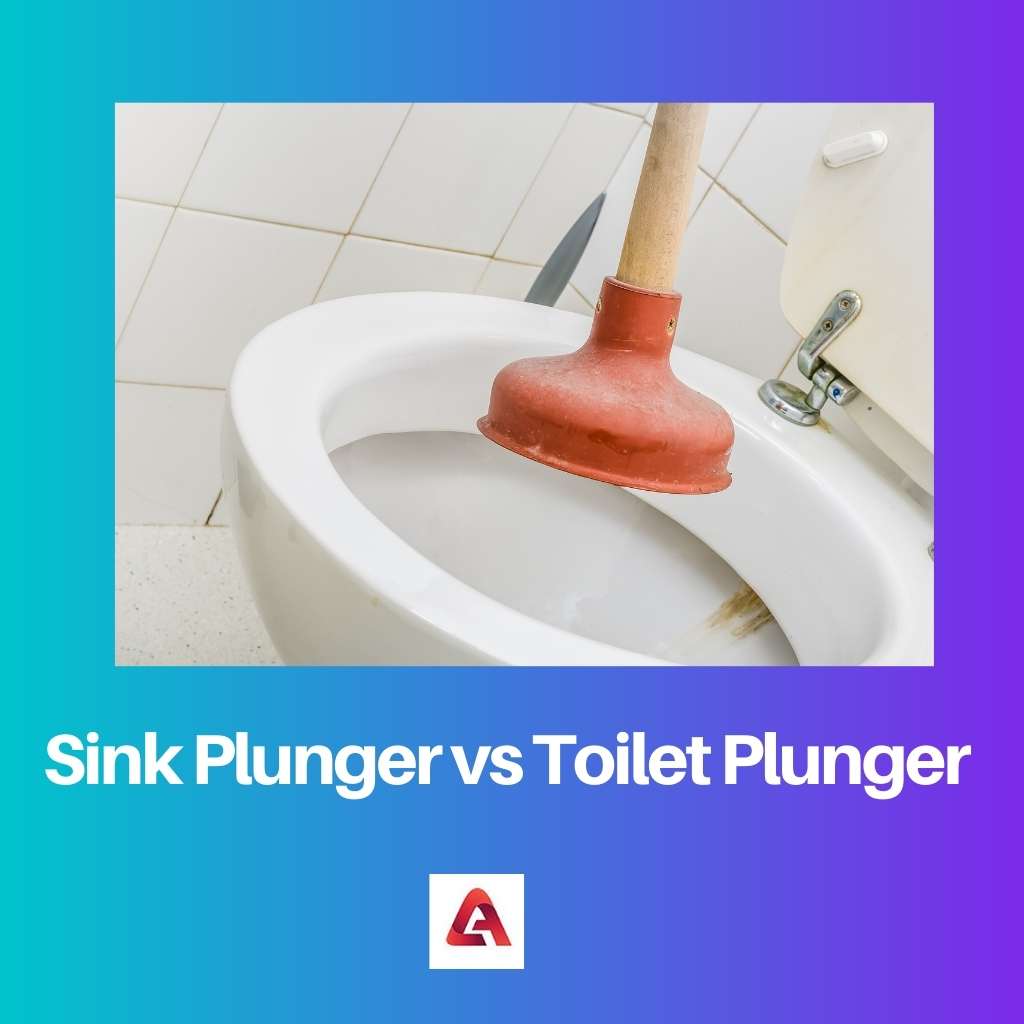 Sink Plunger vs Toilet Plunger