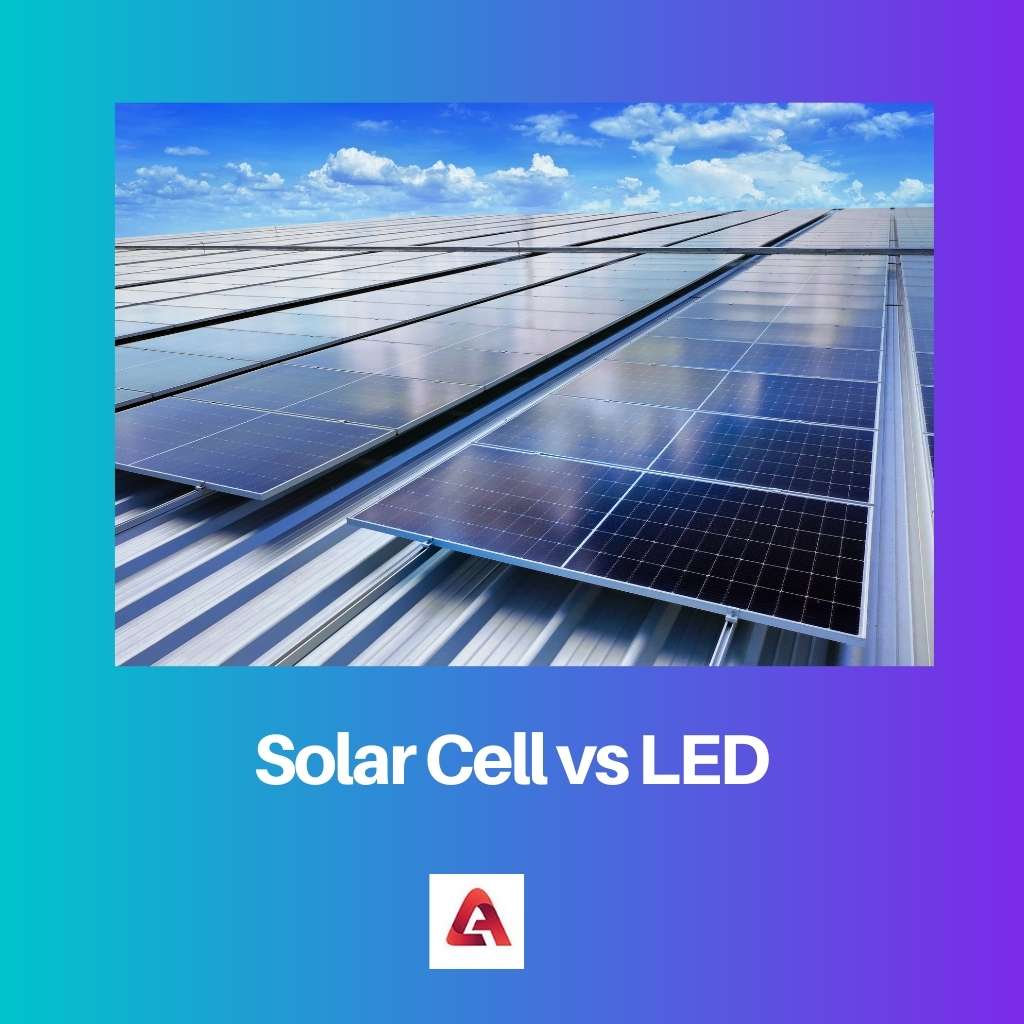 Solar Cell vs LED