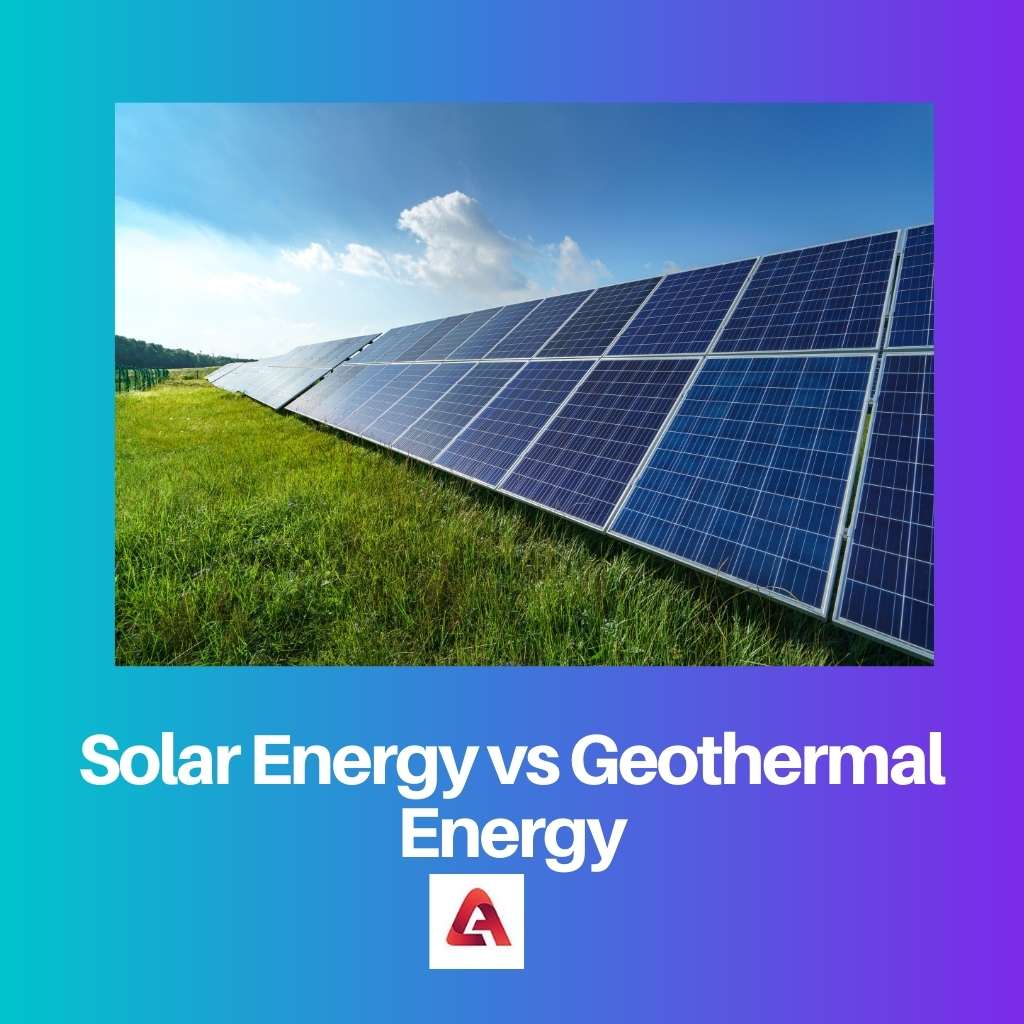 Solar Energy vs Geothermal Energy