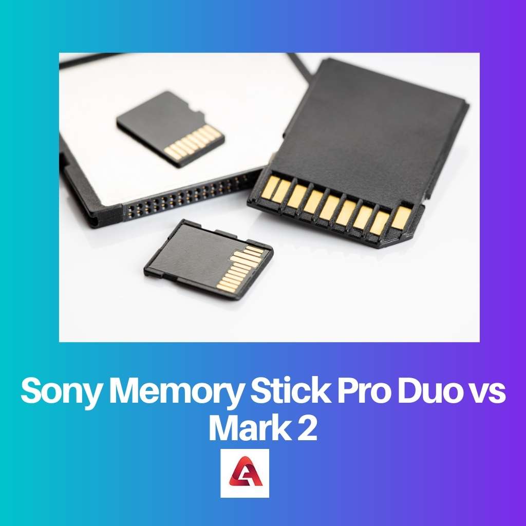 Sony Memory Stick Pro Duo vs Mark 2