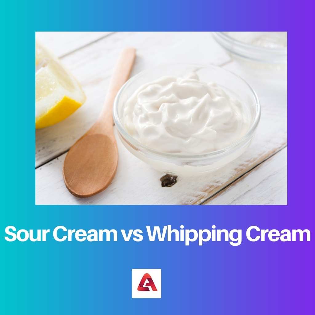 Sour Cream vs Whipping Cream