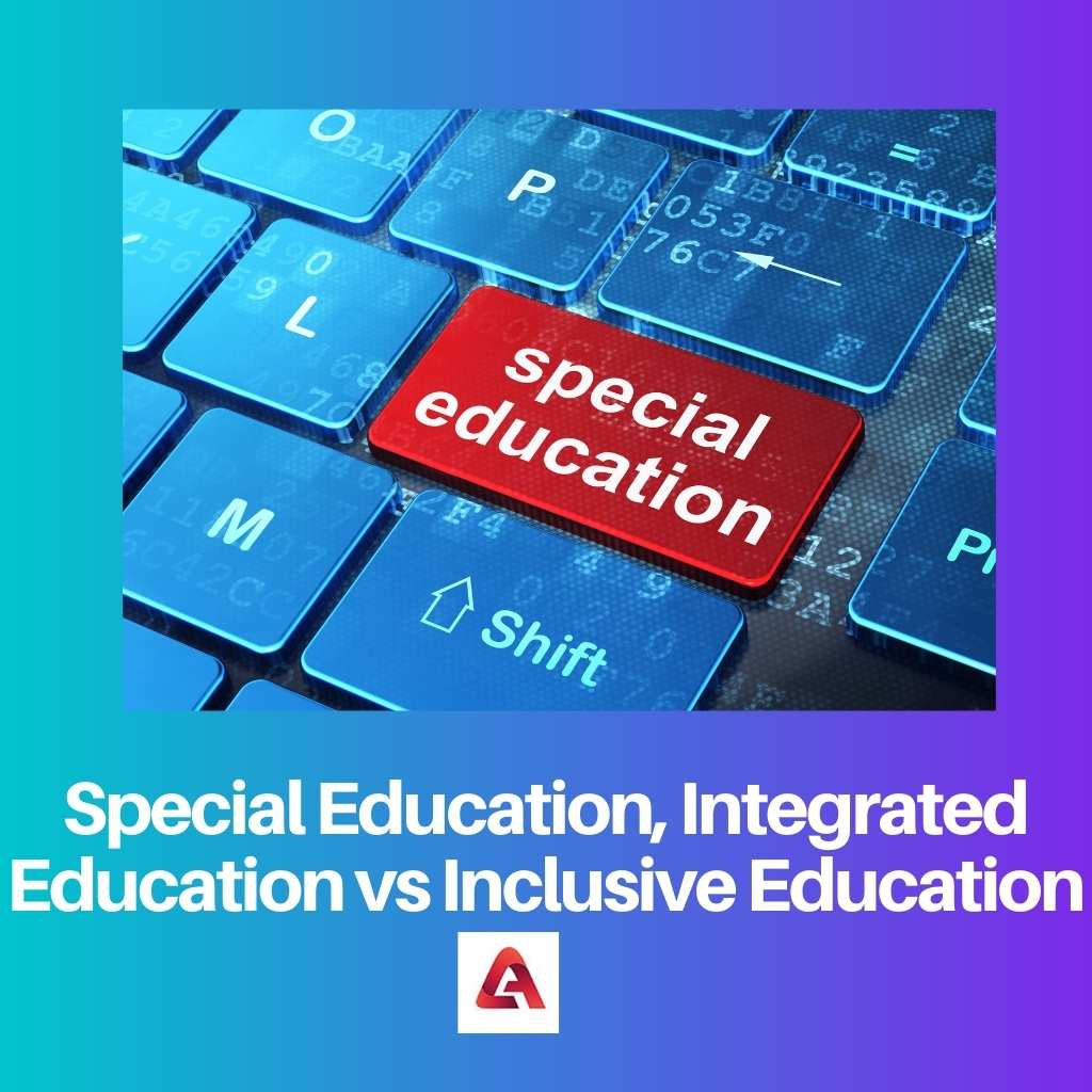 Special Education Integrated Education vs Inclusive Education