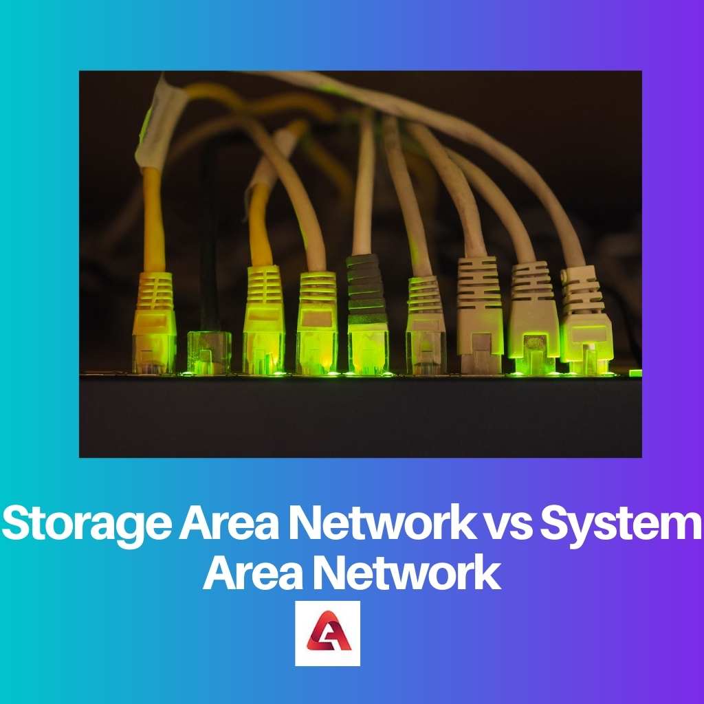 Storage Area Network vs System Area Network