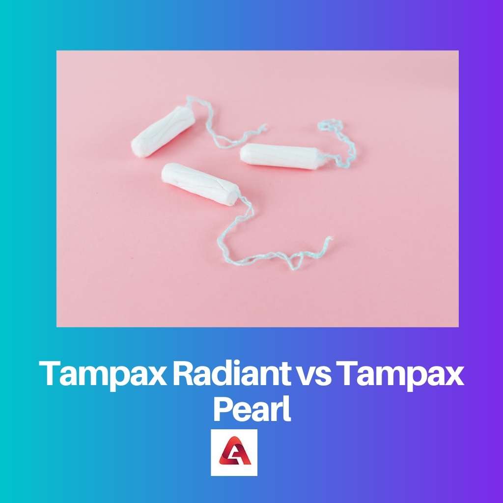 Tampax Radiant vs Tampax Pearl 1