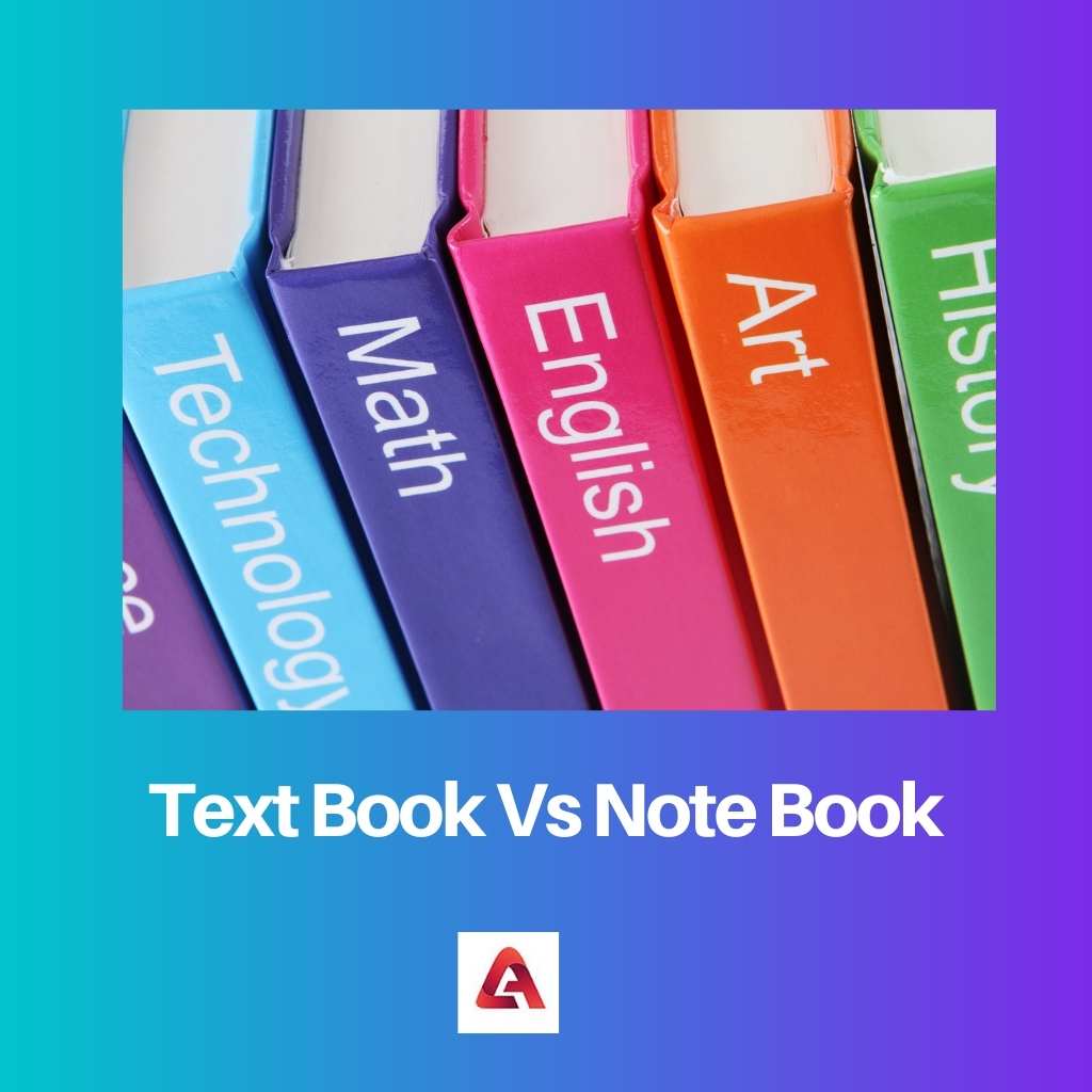 Text Book Vs Note Book
