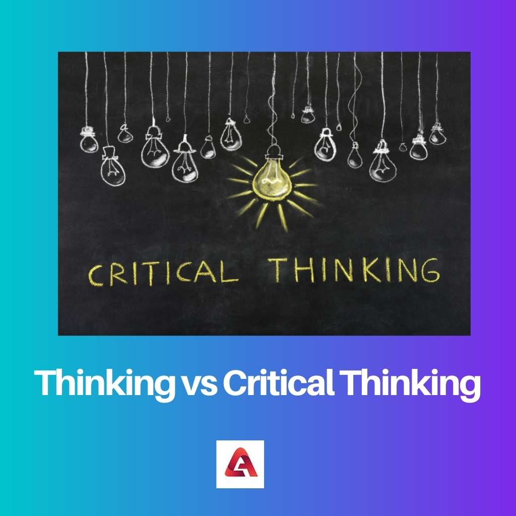 Thinking vs Critical Thinking