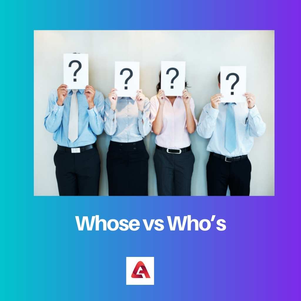 Whose vs Whos
